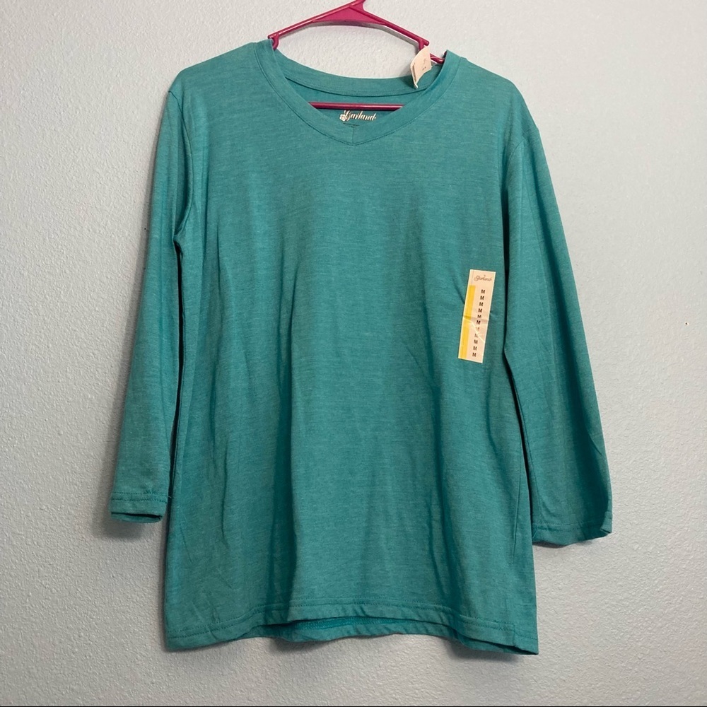 Vintage Garland 3/4 Sleeve Top - Blue - NWT
